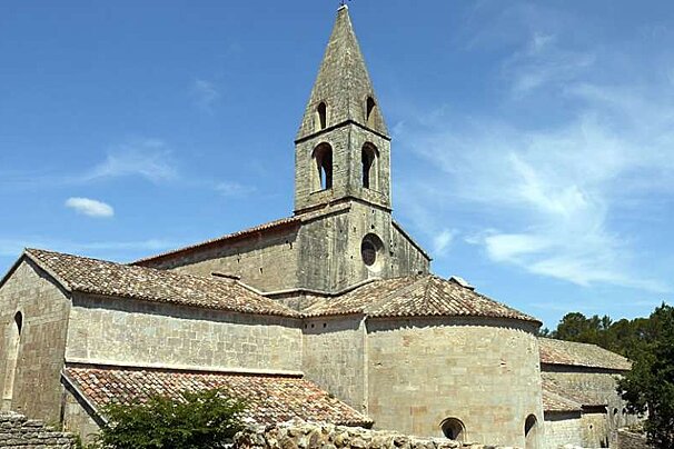a photo of a church and its spire