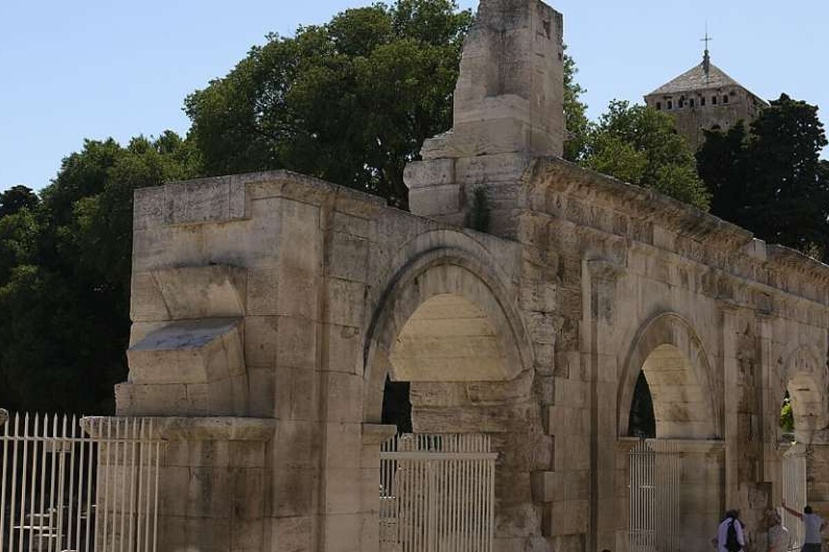 an image of stone arches