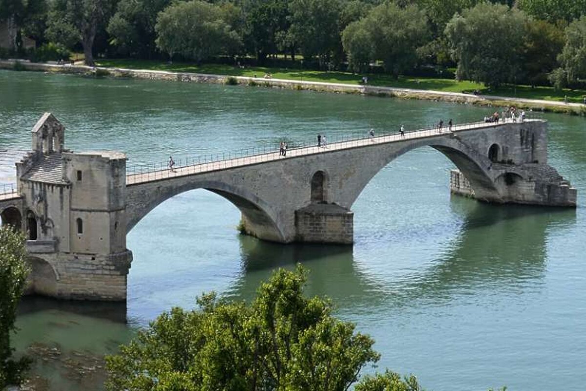 photo of half a bridge and a river