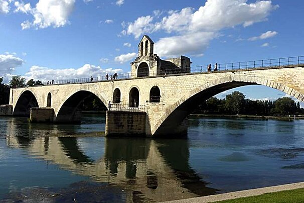 photo of half a bridge and a river
