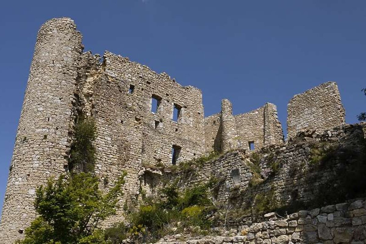 an image of a ruined castle