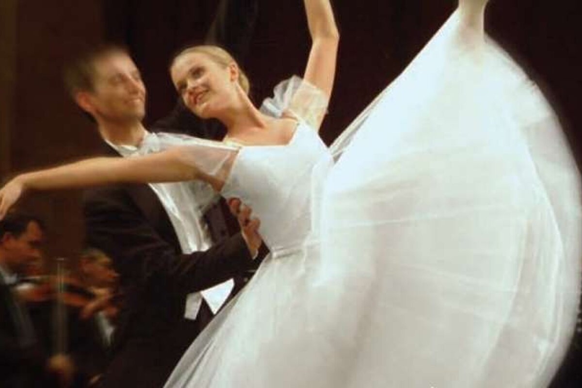 a photo of two dancers