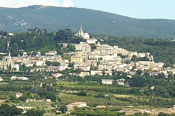 an image of a village and countryside