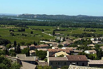 an image of a french village and countryside