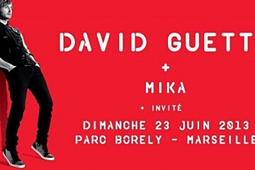 David Guetta & Mika Concert at Borely Parc in Marseille