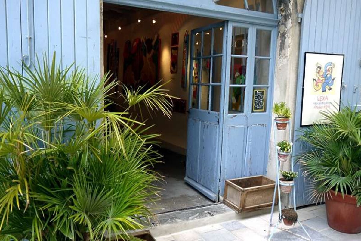 a photo of a village art gallery