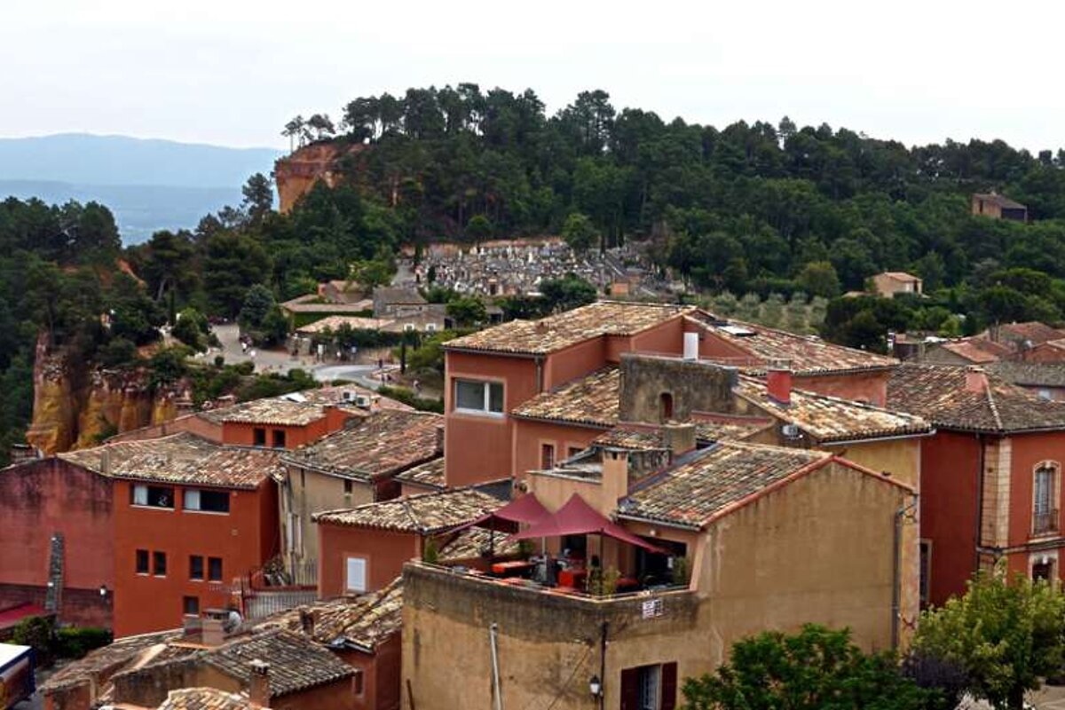 a photo of a village