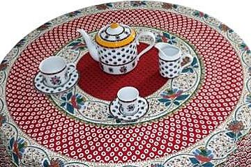 a photo of a table cloth