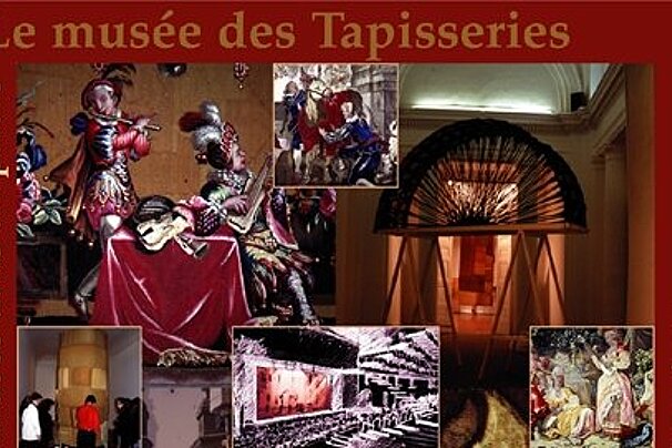 maroon coloured poster 