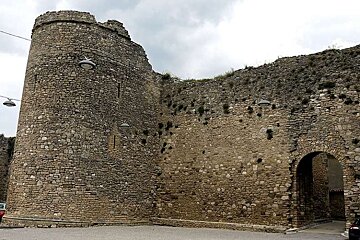 photo of stone walls and a tower