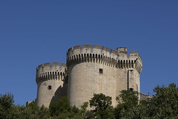 photo of a fort towers in Avignon