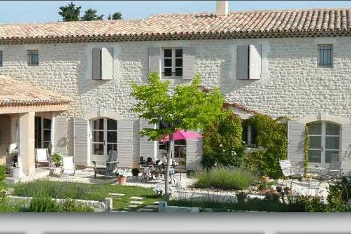 white house with garden