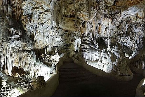 a photo of underground caves