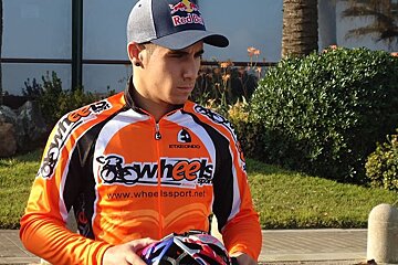 photo of a man in cycling gear