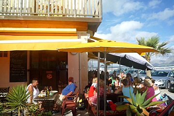 a photo of outdoor tables at son serra mallorca