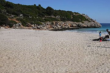 a photo of the beach at cala varques majorca