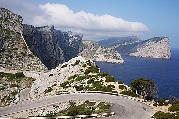 a photo of view from cap formentor lighthouse mallorca majorca