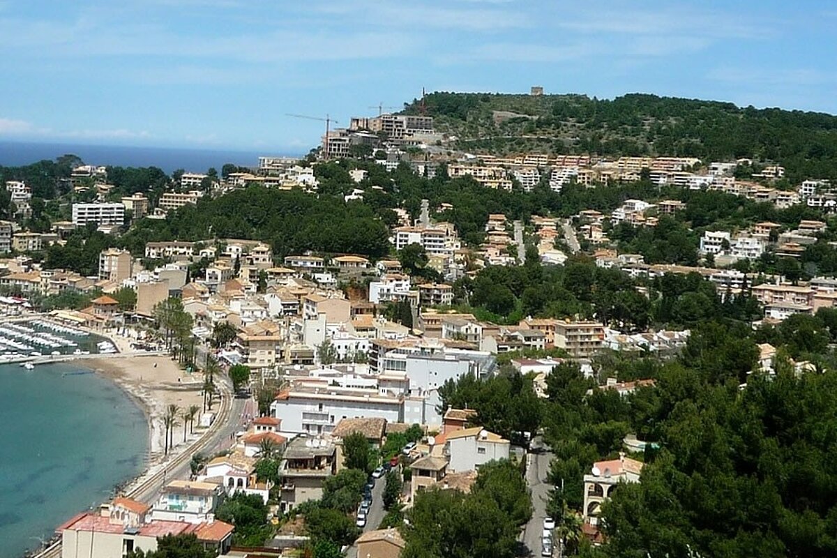 a photo of port de soller and torre picada mallorca majorca