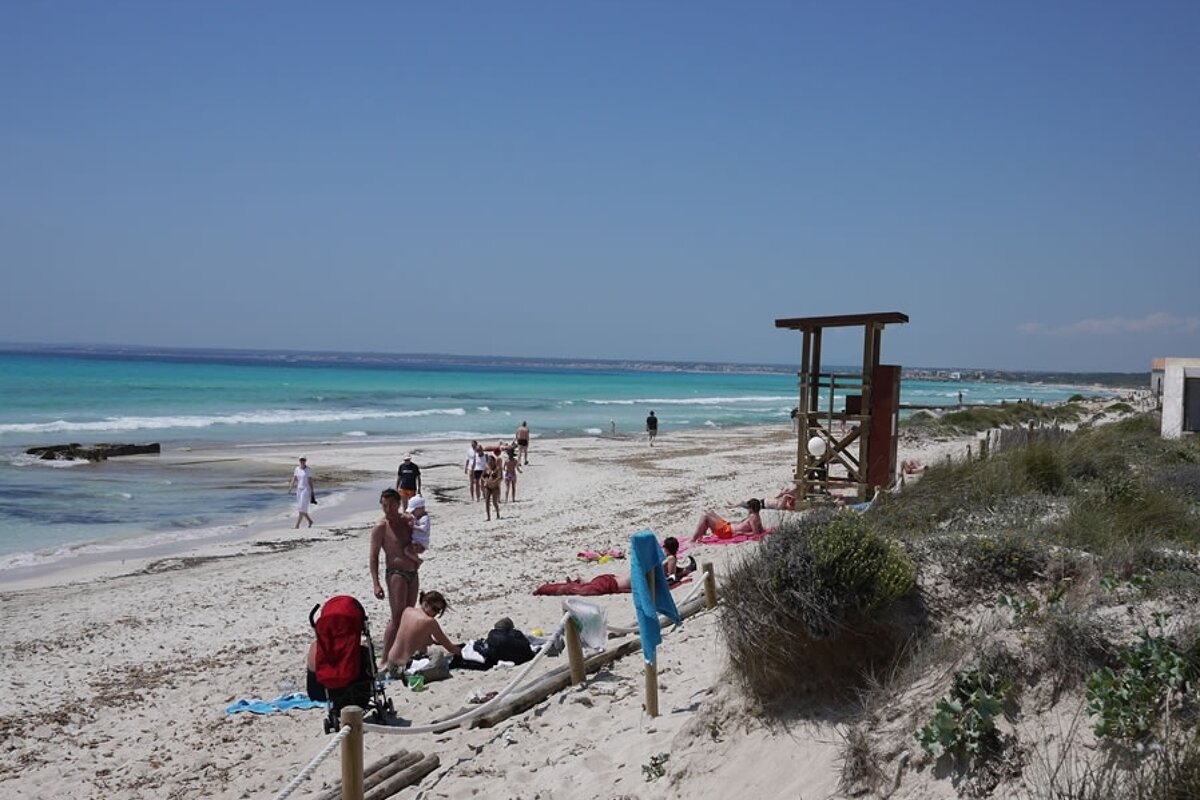 a photo of es trenc beach mallorca majorca