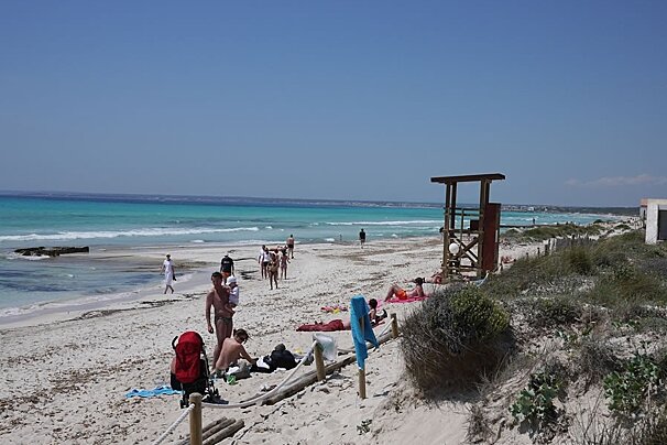a photo of es trenc beach mallorca majorca