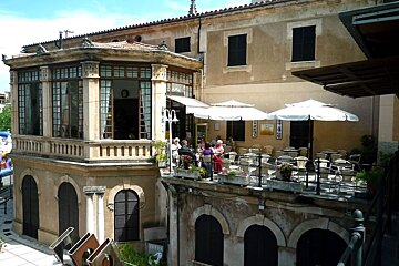 a photo of a cafe in soller mallorca majorca