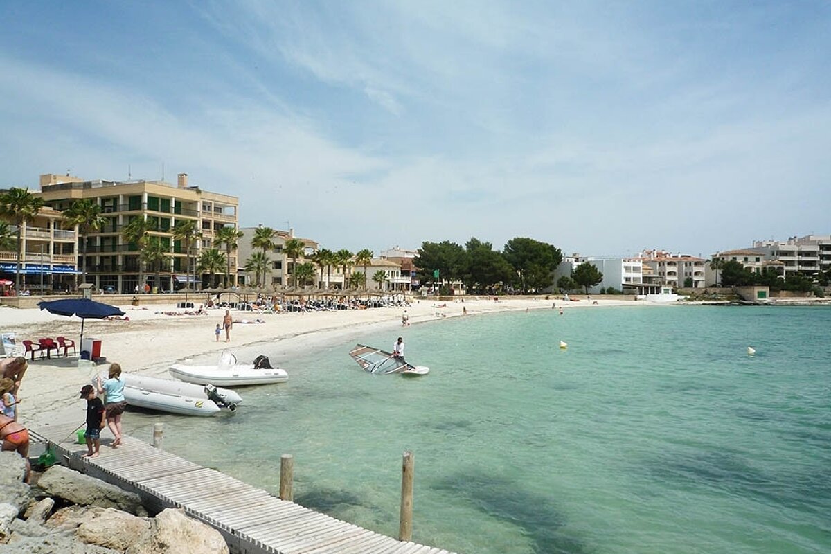 a photo of the beach at colonia st jordi mallorca majorca