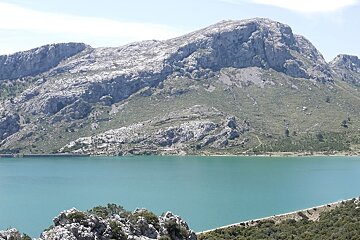 a photo of a mountain lake mallorca majorca