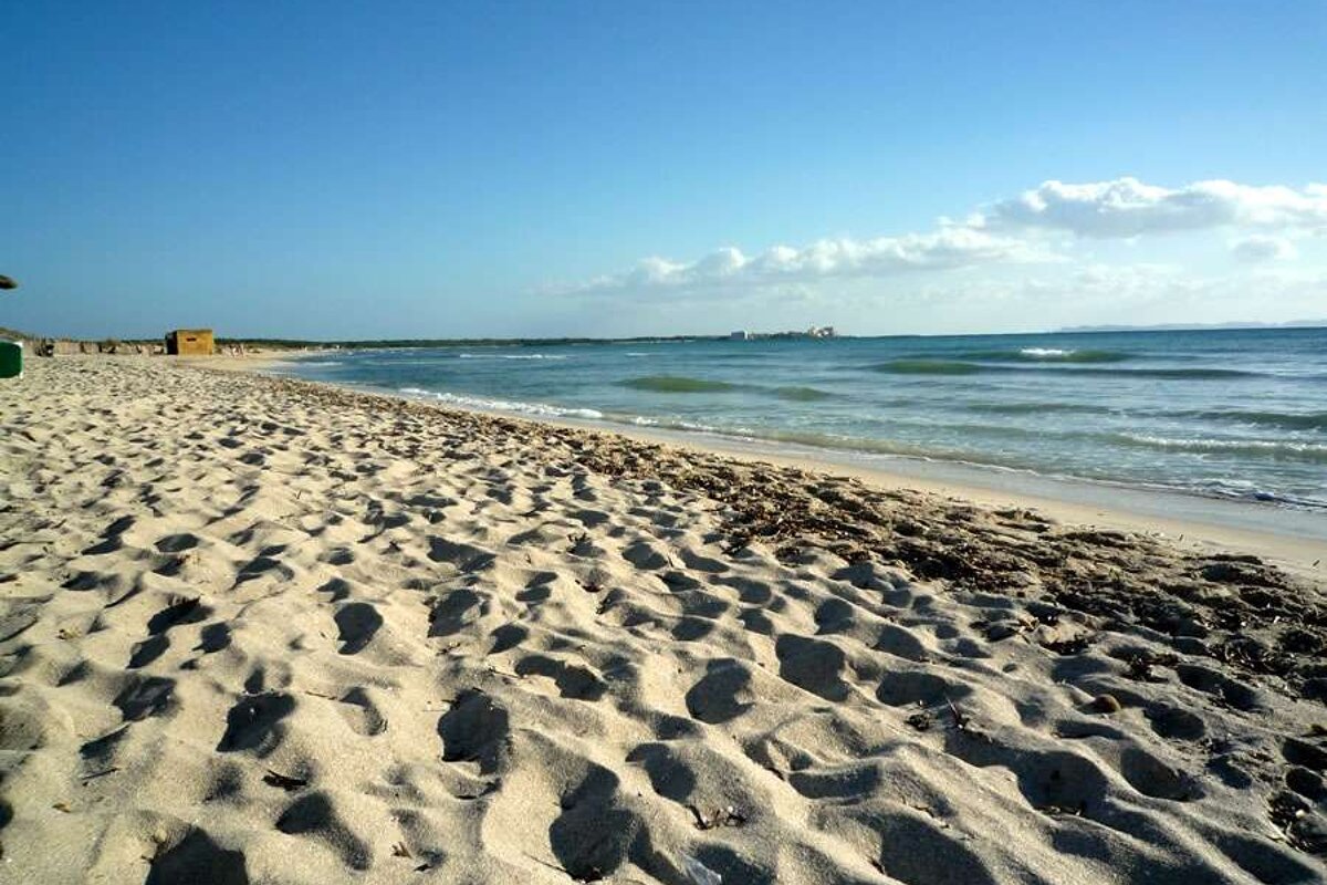a photo of es trenc beach on south coast of majorca