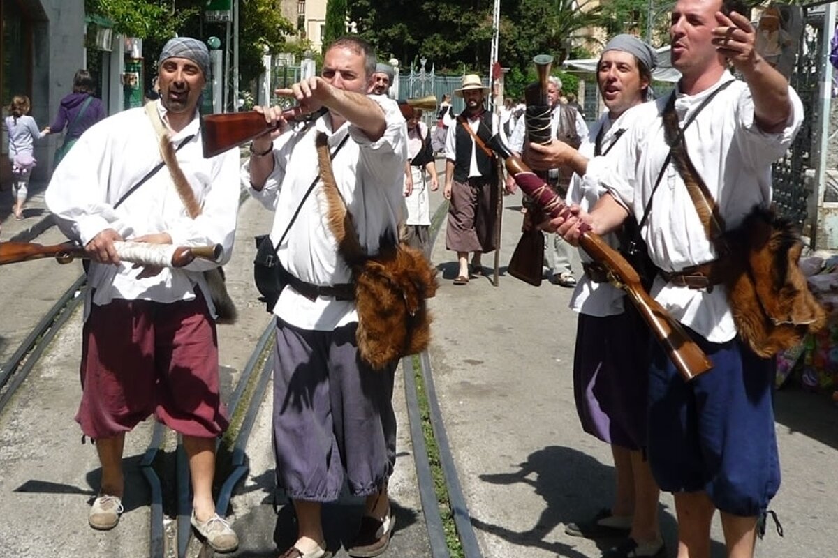 a photo of local soller men mallorca majorca
