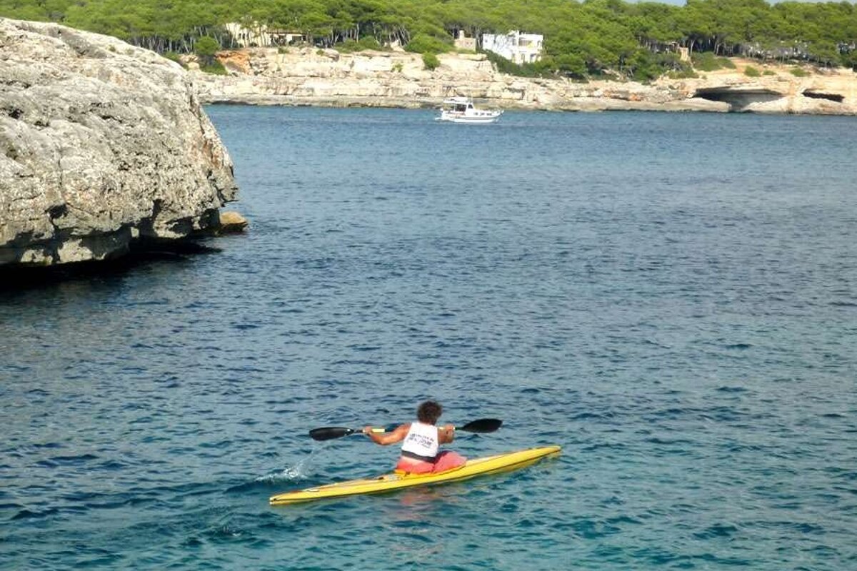 a photo of a sea kayak in majorca