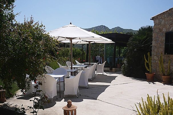 a photo of the dining terrace at casa son barbassa mallorca majorca