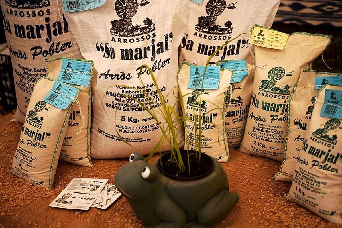 a photo f of locally grown majorcan rice