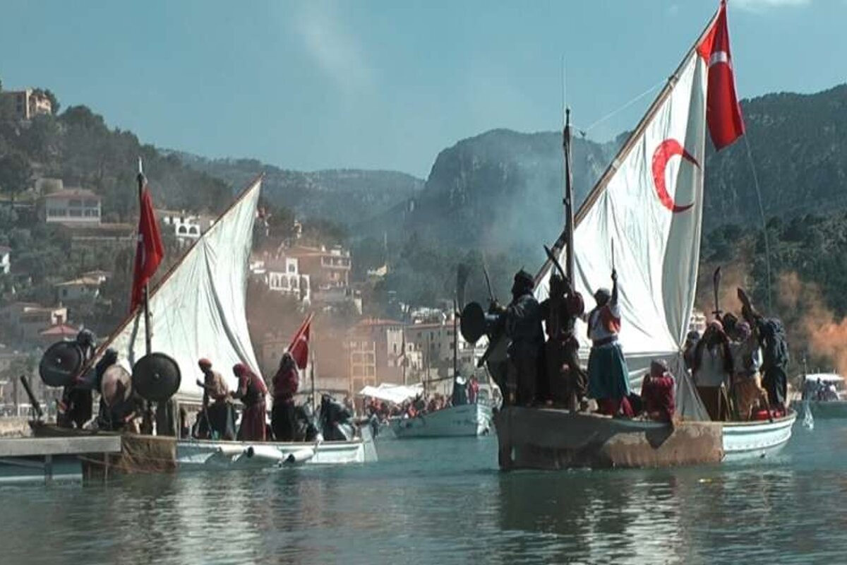 Pirates in boats