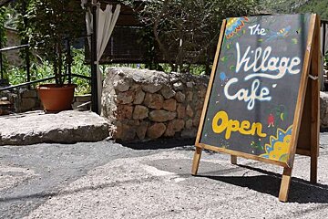 photo of a black board sign