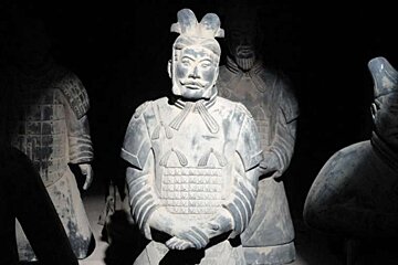 The terracotta army in pits