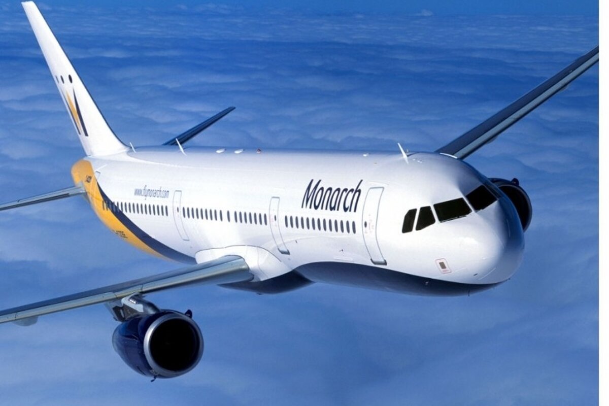 a photo of a monarch airline plane