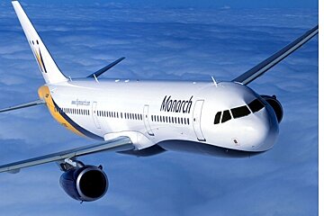 a photo of a monarch airline plane