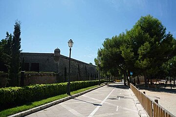 a photo of a cycle path in palma de majorca