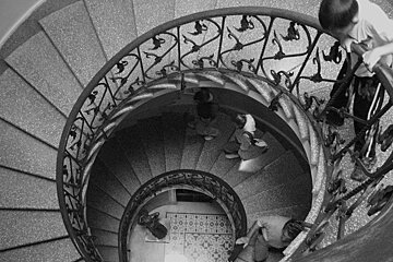 a photo of the stairs in can prunera soller mallorca majorca