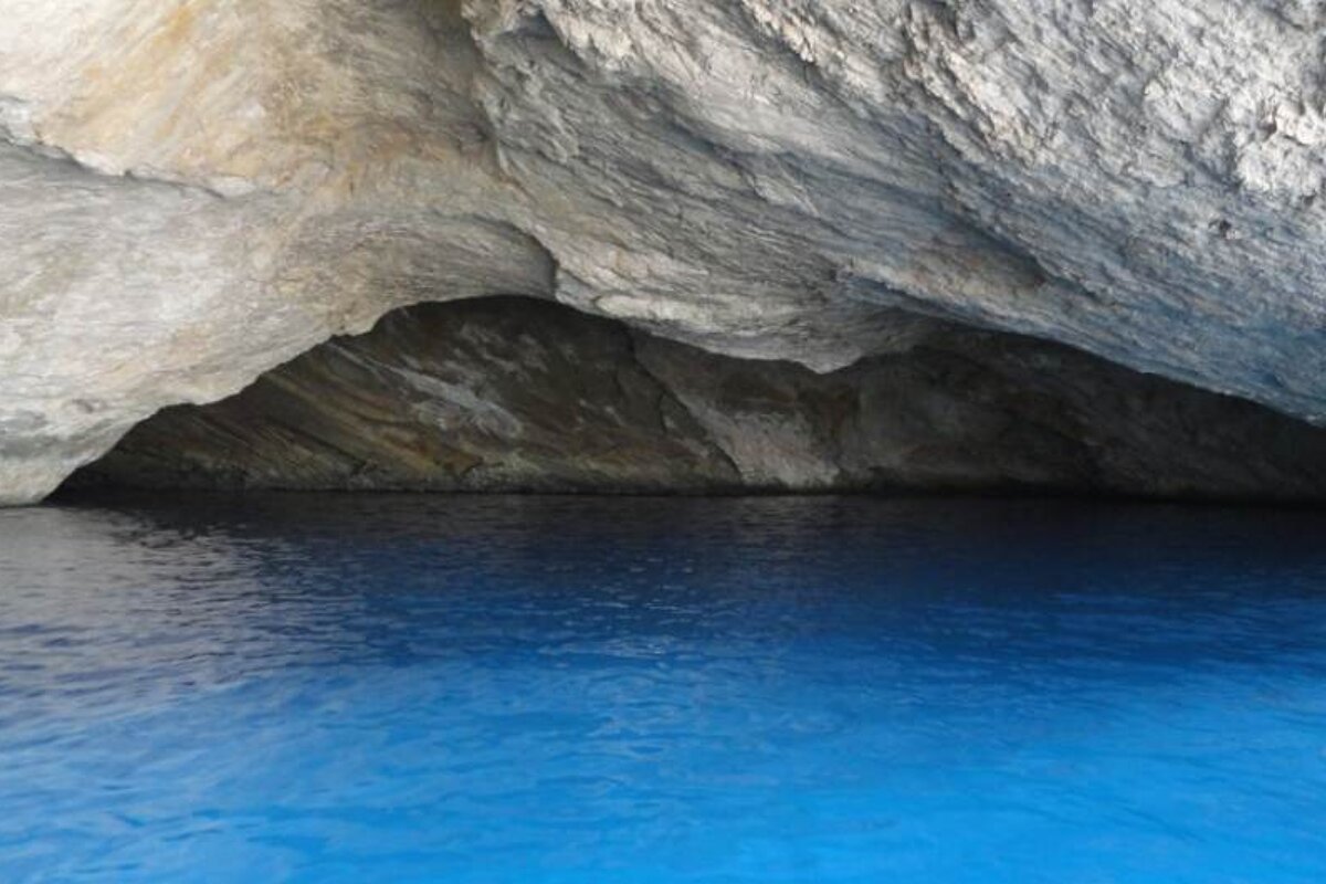 Beautiful water in a cave.