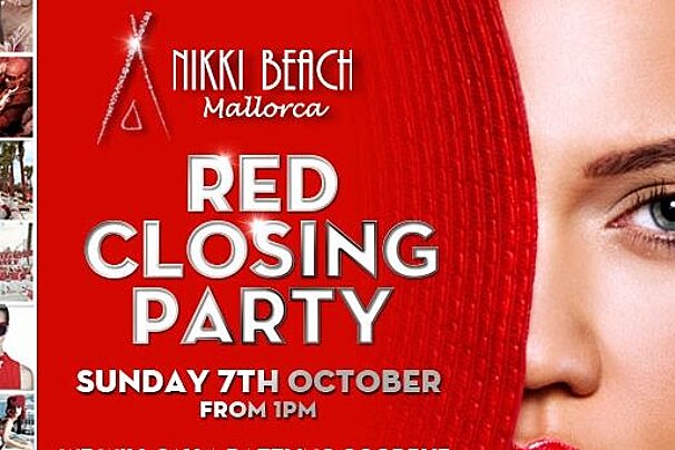 Nikki Beach closing party poster