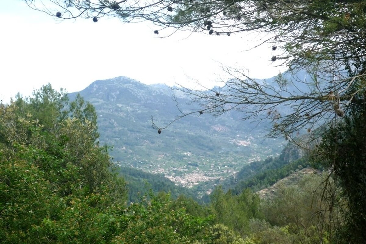 a photo of soller in the mountains mallorca majorca