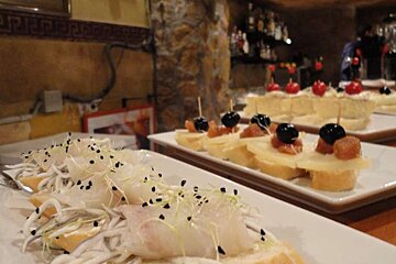tapas on a bar