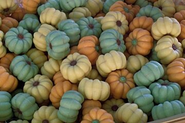 Lollipop stand at sweet fair