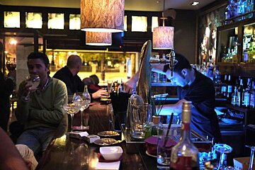 a photo of ginbo cocktail bar interior