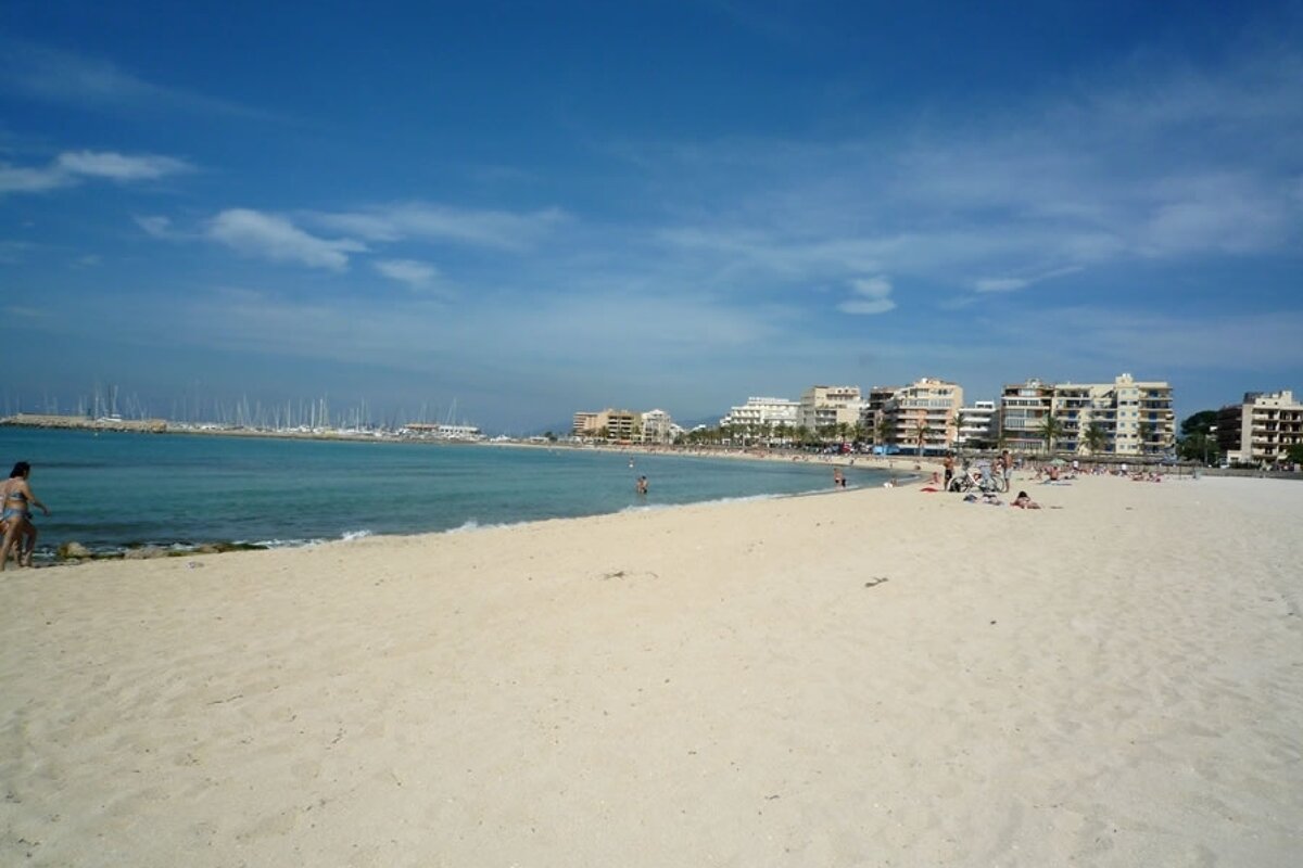 a photo of palma beach mallorca majorca