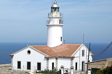 a photo of rajada lighthouse mallorca majorca