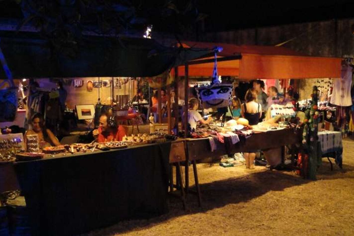 Market stalls at Sa Bimbolla