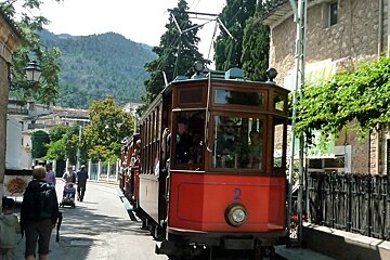 a photo of soller tram mallorca majorca