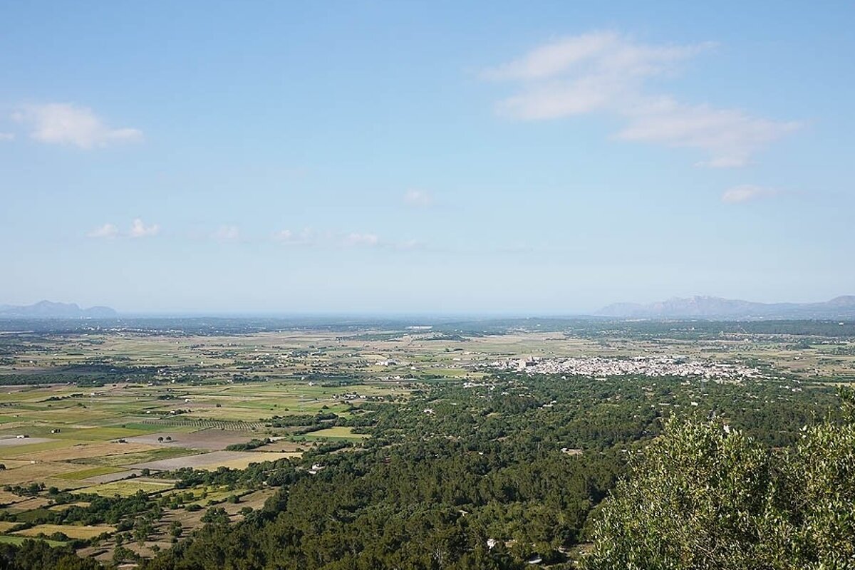 a photo of the view from ermita de bonany mallorca majorca